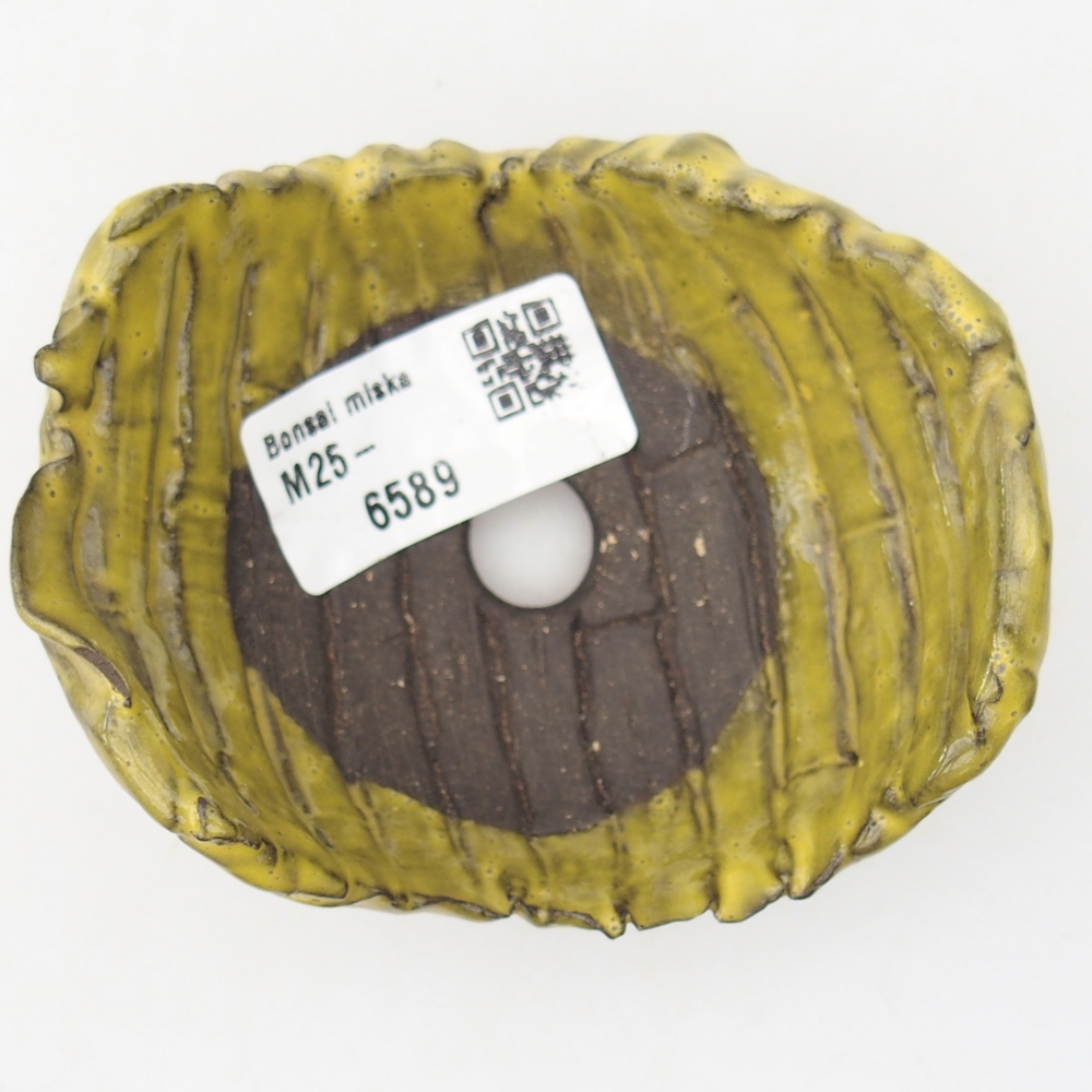 Concha de cerámica 9 x 8 x 5 cm , amarilla