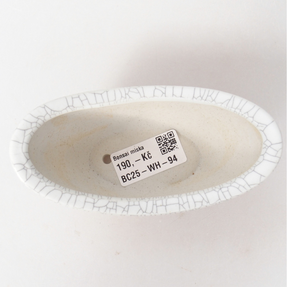 Cuenco bonsái de cerámica 12,5 x 6,5 x 5,5 cm, color raku