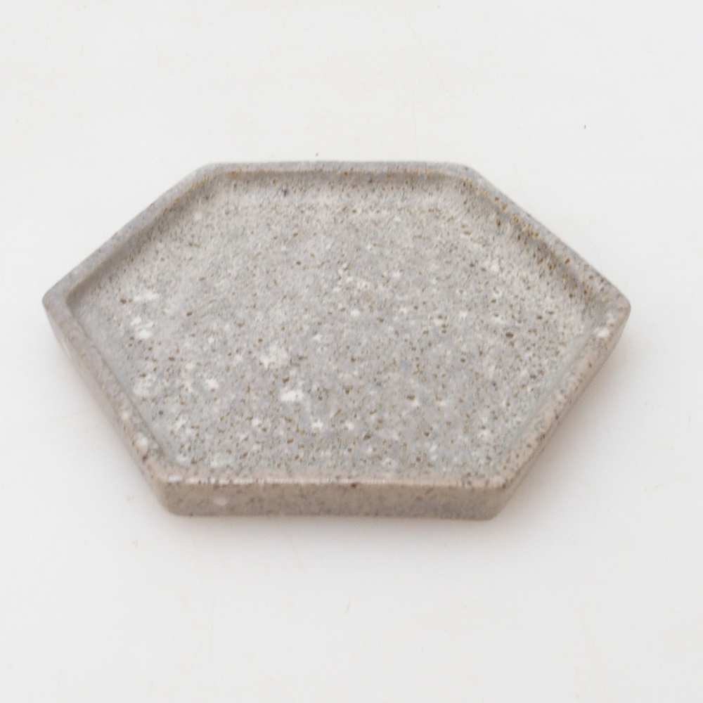 Bonsái hexágono D3 - 11 x 9,5 x 1 cm - beige