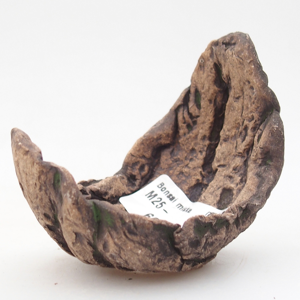 Concha de cerámica 8 x 5,5 x 7 cm , color verde