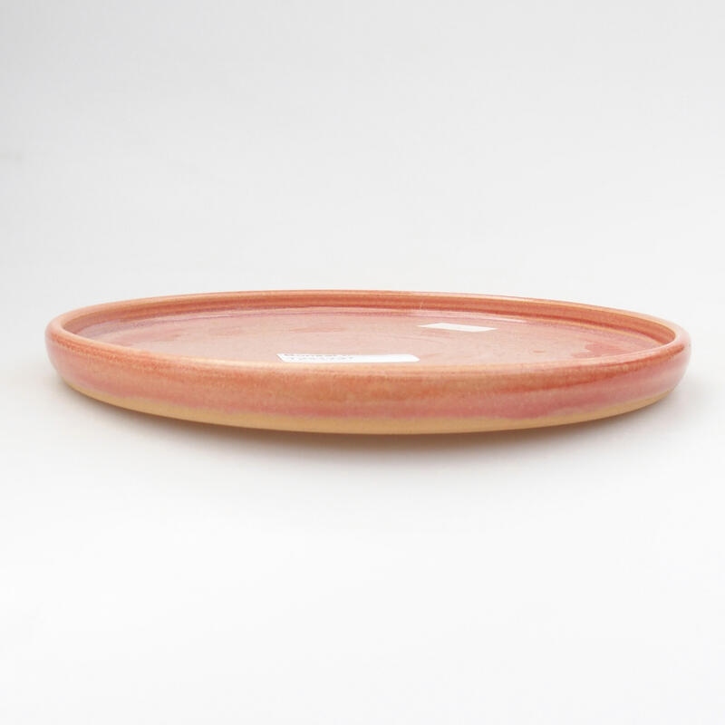 CUENCO BONSAI HILADO A MANO - 18 X 18 X 1,5 CM , COLOR NARANJA