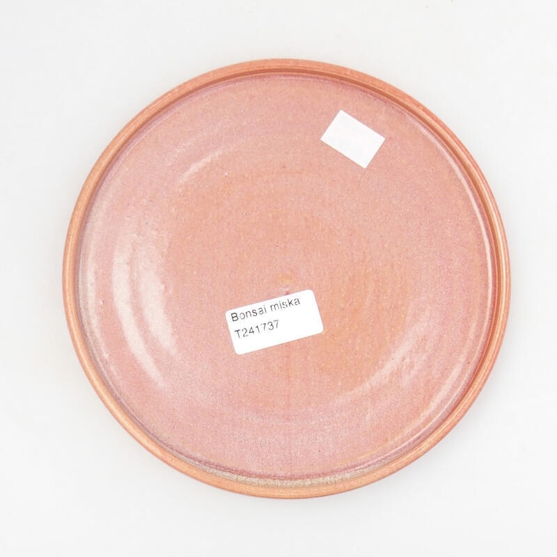 CUENCO BONSAI HILADO A MANO - 18 X 18 X 1,5 CM , COLOR NARANJA