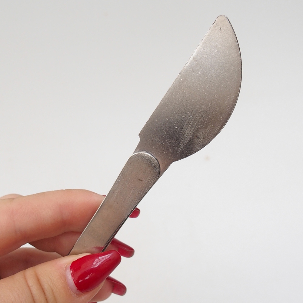 Espátula y pinzas 22 cm - acero inoxidable