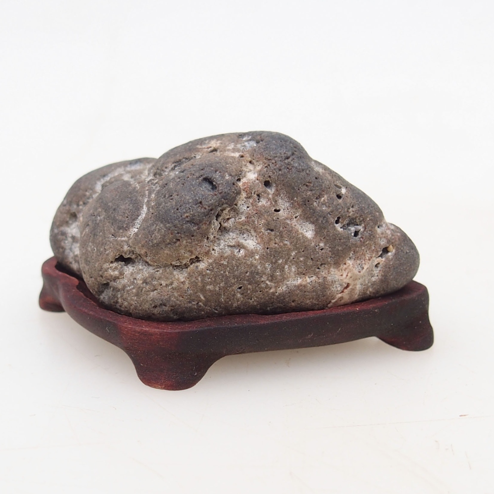 Suiseki - Piedra con DAI (base de madera)
