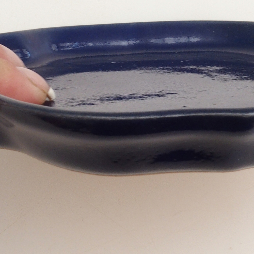 Cuenco de cerámica H06 - 14 x 14 x 1,5 cm - azul