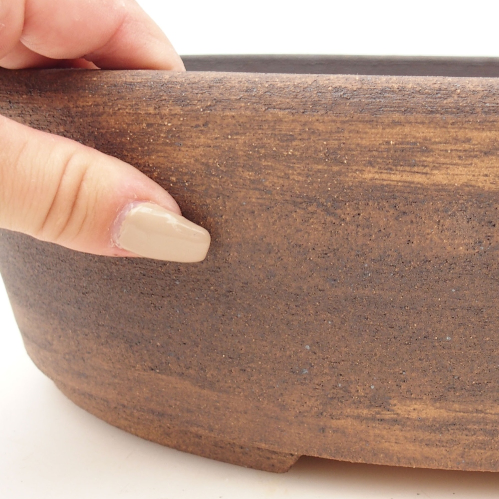 Cuenco bonsái 32 x 25,5 x 9,5 cm , color marrón