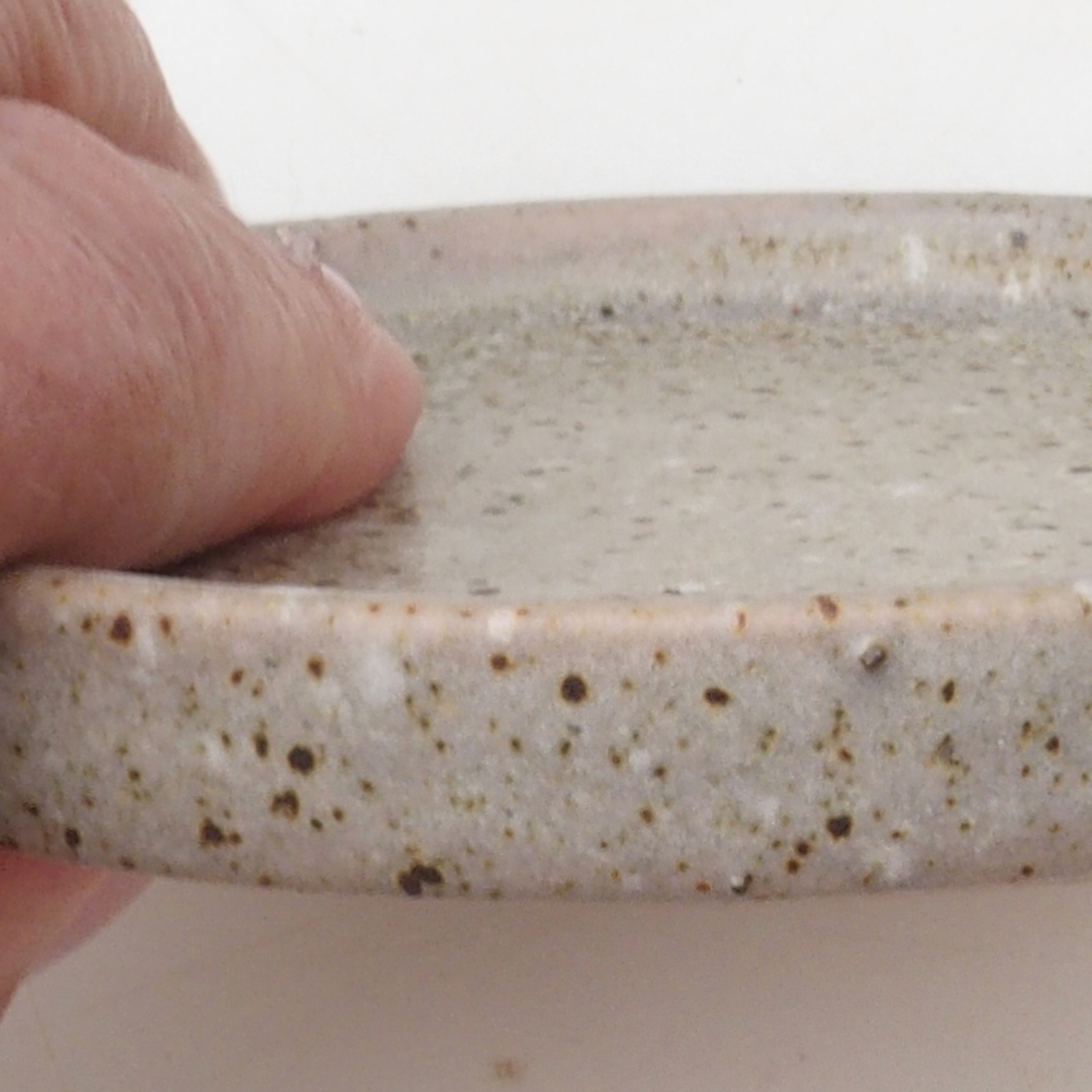 Consola redonda para bonsái D6-S - 10 x 10 x 1 cm - beige