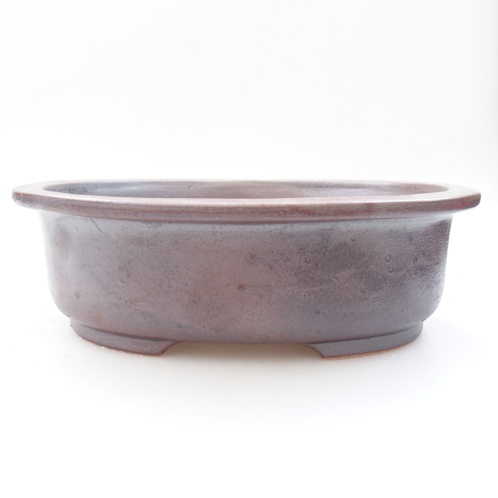 Cuenco bonsái de cerámica 26 x 22 x 8 cm, marrón