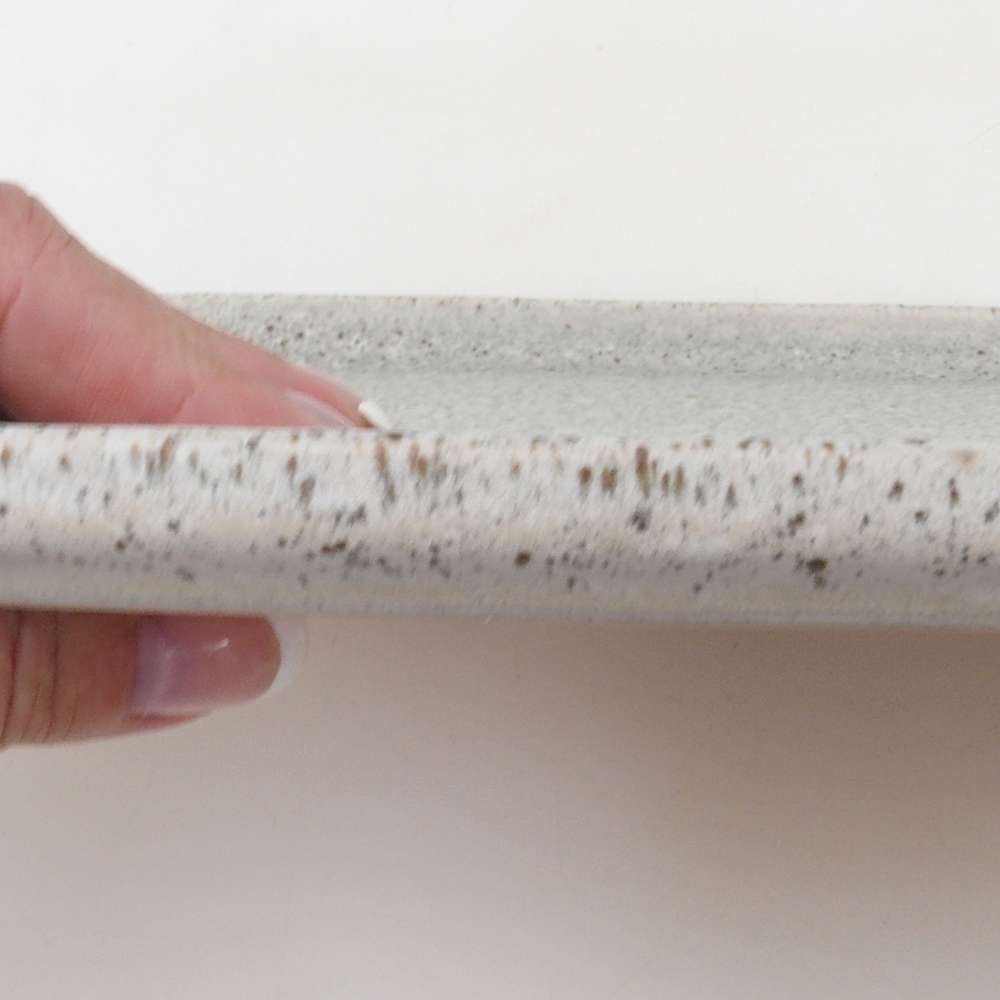 Platillo de cerámica H07 - 28 x 19 x 1,5 cm - beige