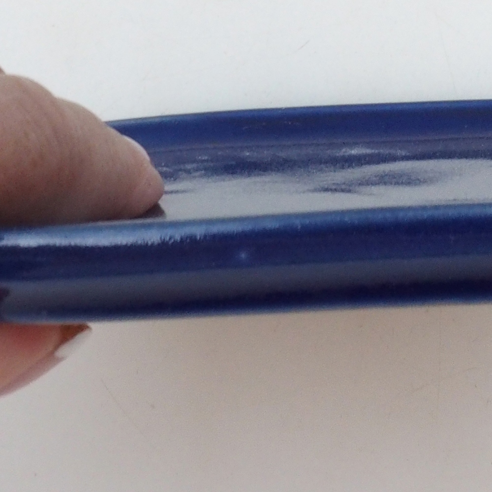 Cuenco de cerámica H37 -14,5 x 13 x 1 cm - azul