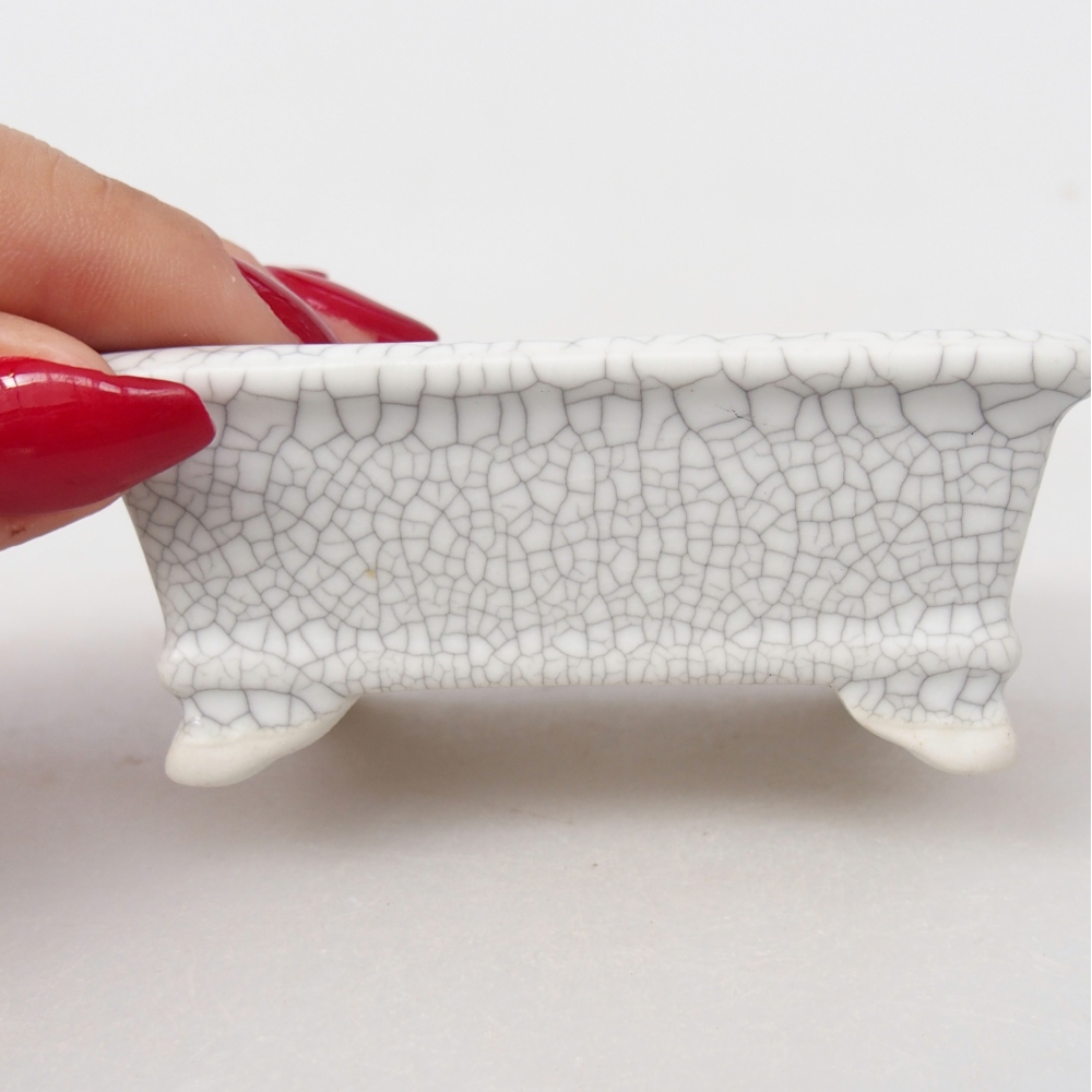 Mini cuenco bonsái 8 x 6,5 x 3,5 cm, color raku