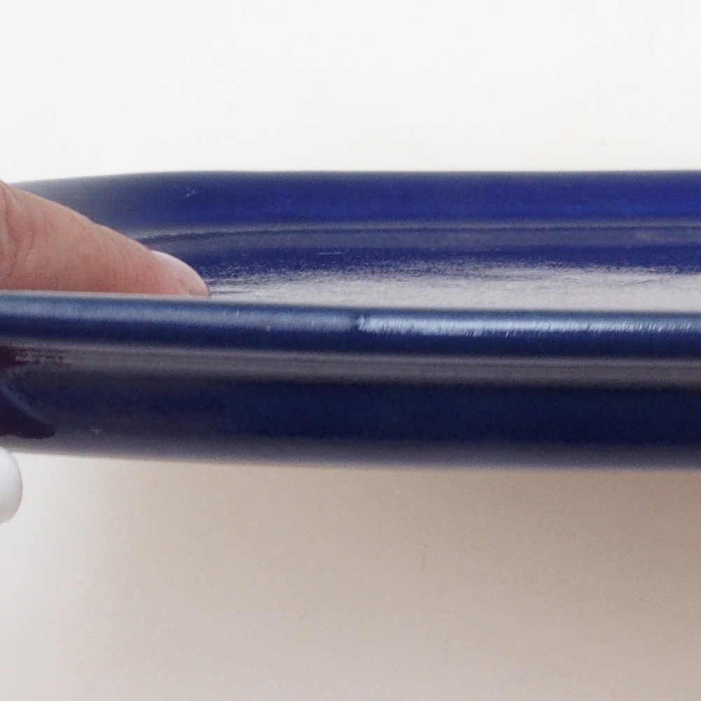 Cuenco de cerámica H10 - 34 x 23,5 x 1,5 cm - azul