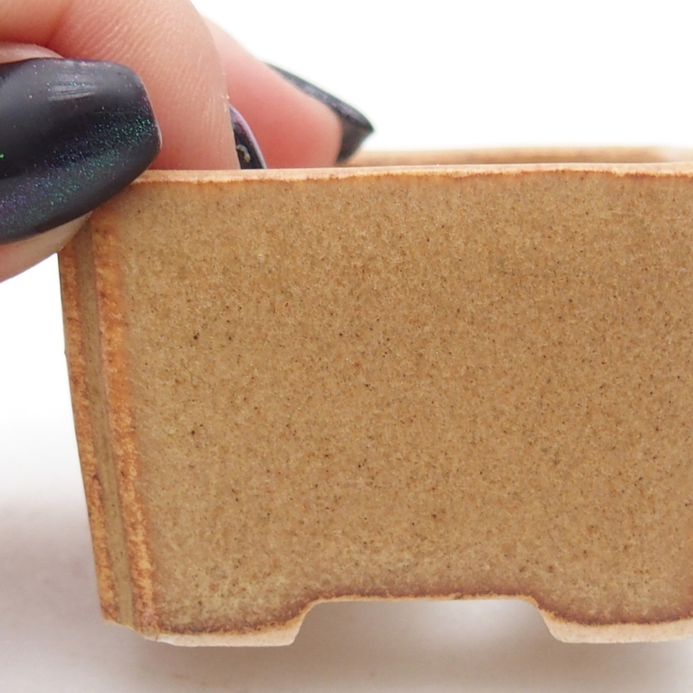 Mini cuenco bonsái 5 x 5 x 3 cm, marrón