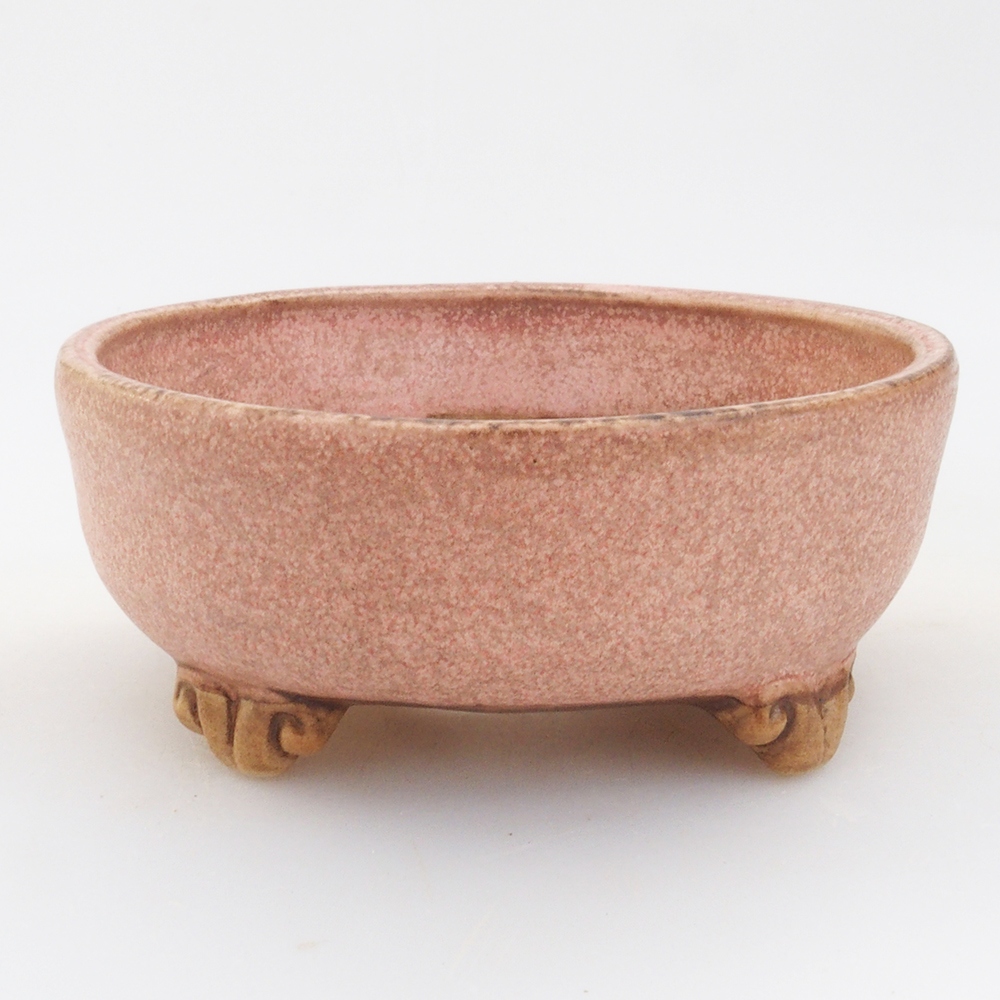 Cuenco bonsái de cerámica 10 x 8,5 x 4 cm, marrón