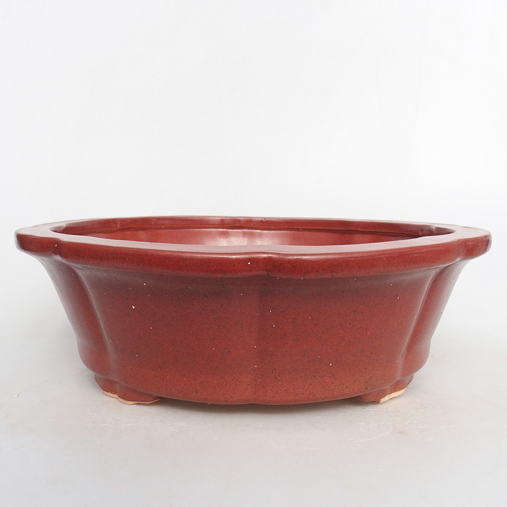 Cuenco bonsái de cerámica 26 x 26 x 8 cm, rosa