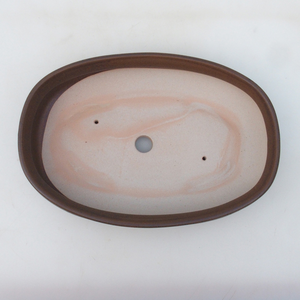 Cuenco bonsái H15 - 25,5 x 17,5 x 6 cm - marrón