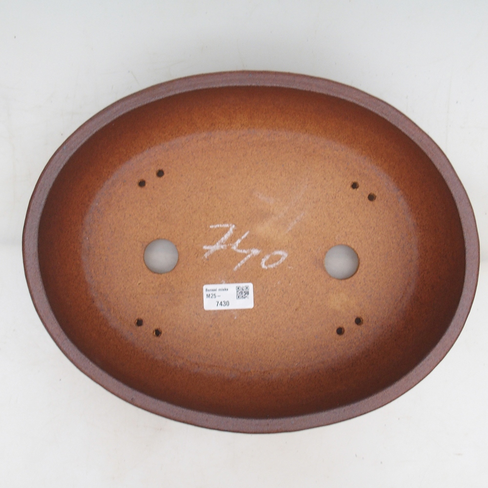 Cuenco bonsái 33 x 26 x 9 cm , color marrón