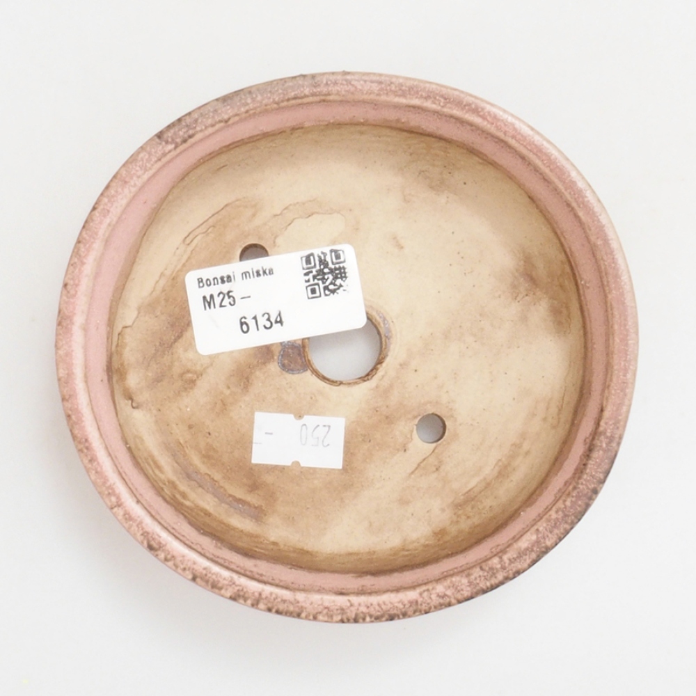 Cuenco bonsái de cerámica 10 x 8,5 x 4 cm, marrón