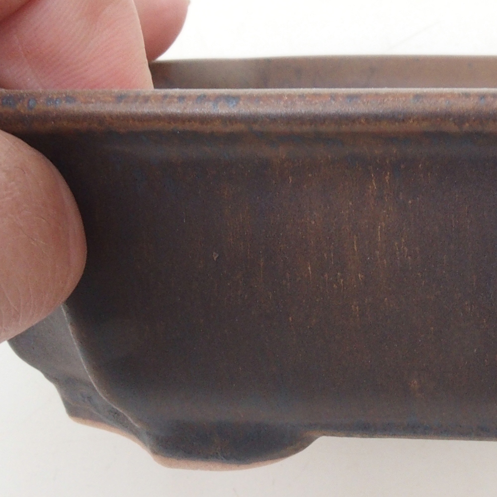 Cuenco bonsái H17 - 15 x 10 x 4 cm - marrón