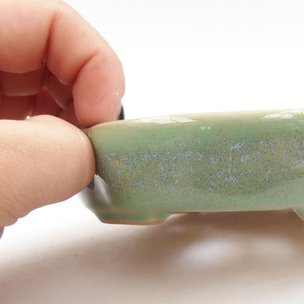 Cuenco bonsái de cerámica 22 x 17 x 5 cm, verde