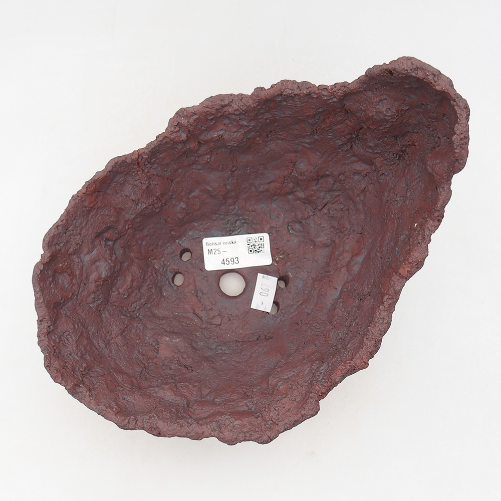 Concha de cerámica 20 x 16 x 15,5 cm , color marrón