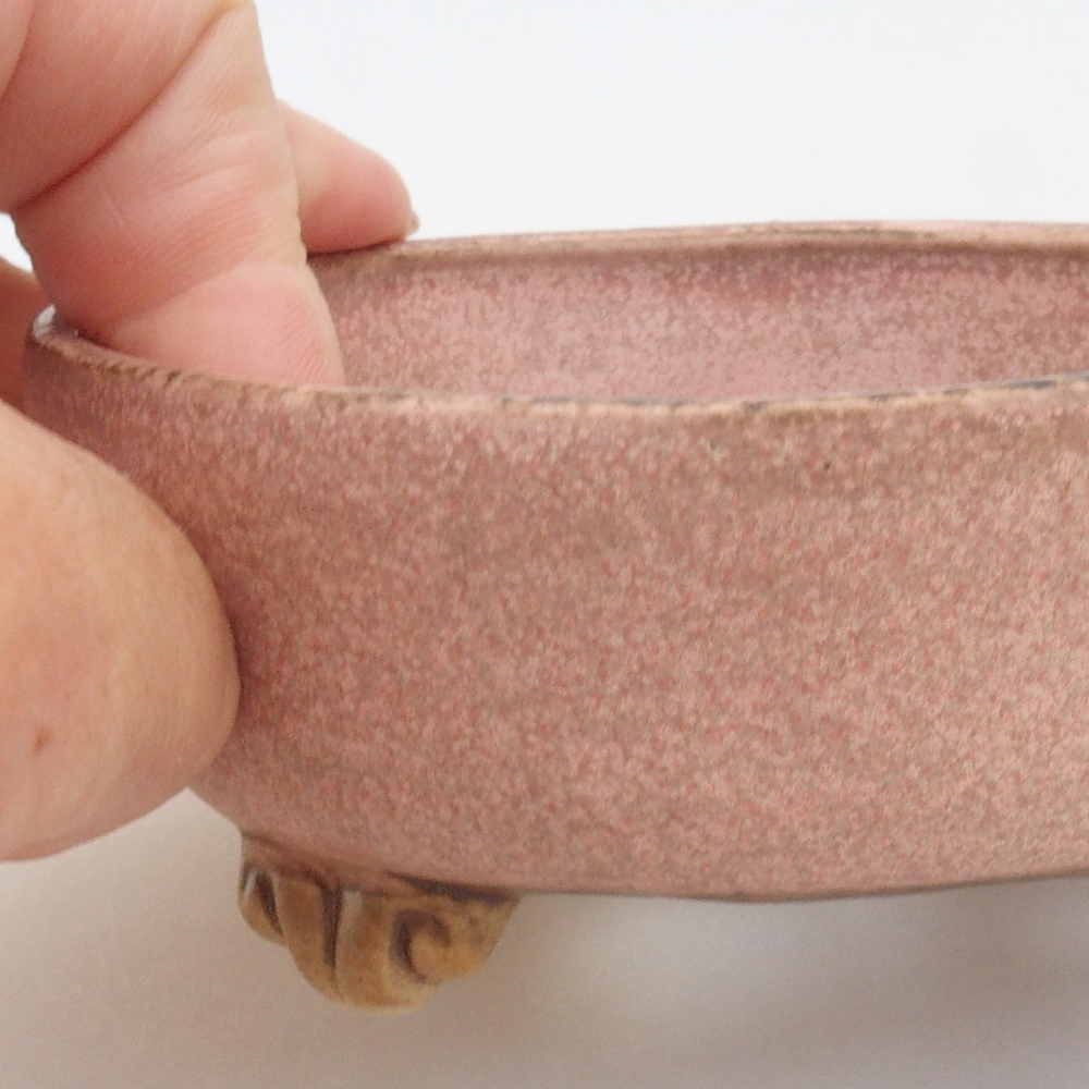 Cuenco bonsái de cerámica 10 x 8,5 x 4 cm, marrón