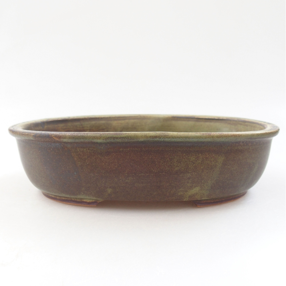 Cuenco bonsái de cerámica 19 x 15 x 5 cm, verde