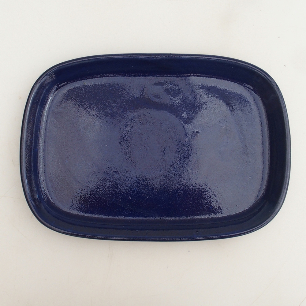 Cuenco de cerámica H25 - 20,5 x 14,5 x 1,5 cm - azul