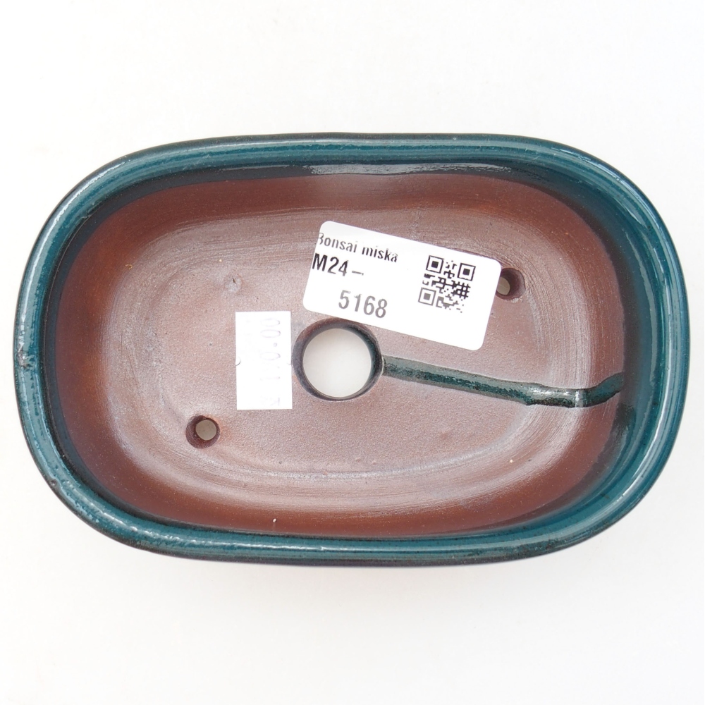 Cuenco bonsái de cerámica 13 x 9 x 4 cm, verde