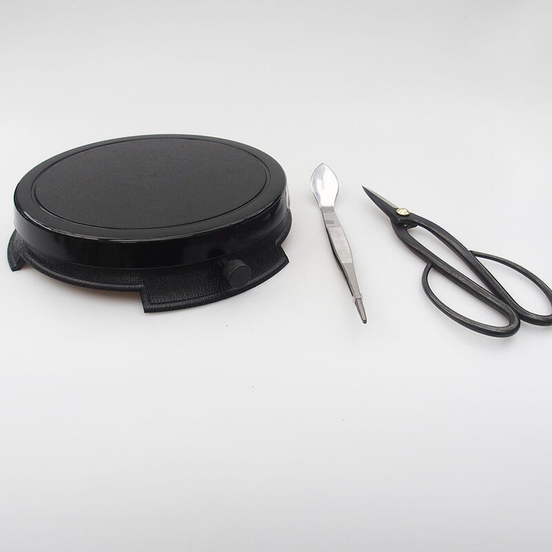 Juego de herramientas para bonsái de Japón mesa giratoria, tijeras y pinzas