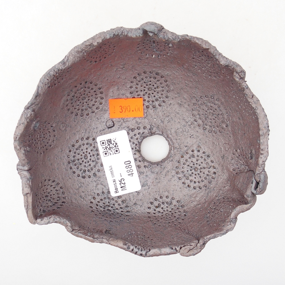 Concha de cerámica 14 x 12 x 6,5 cm , color metálico