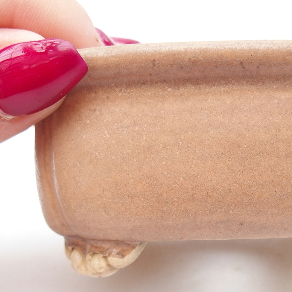 Cuenco bonsái de cerámica 7,5 x 7 x 4 cm, rosa