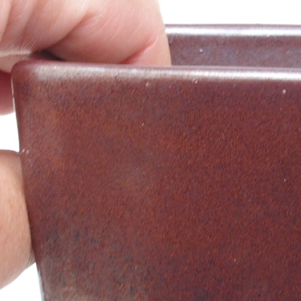 Cuenco bonsái de cerámica 9 x 9 x 12 cm, marrón