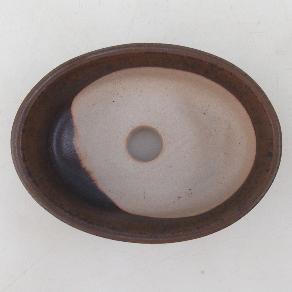 Cuenco bonsái H04 - 10,5 x 7,5 x 3 cm - marrón