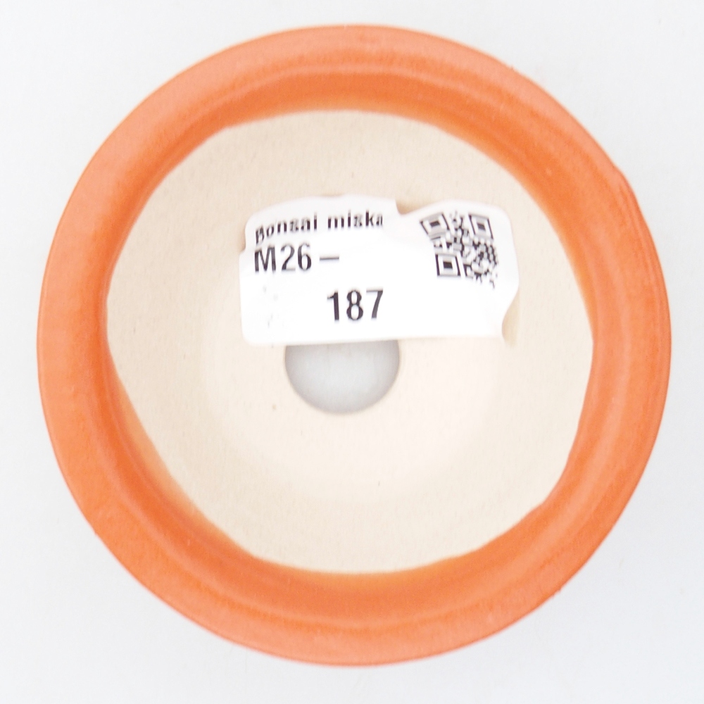 Mini cuenco bonsái 7,5 x 7,5 x 3 cm, naranja