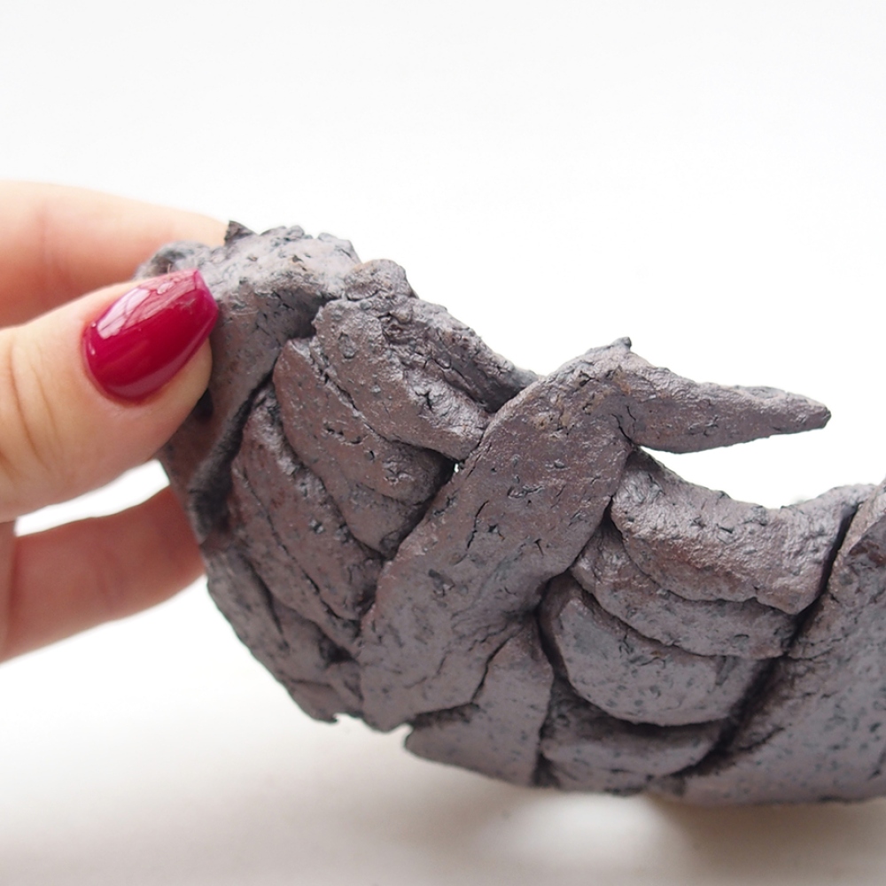 Concha de cerámica 16 x 14 x 6,5 cm , color metalizado