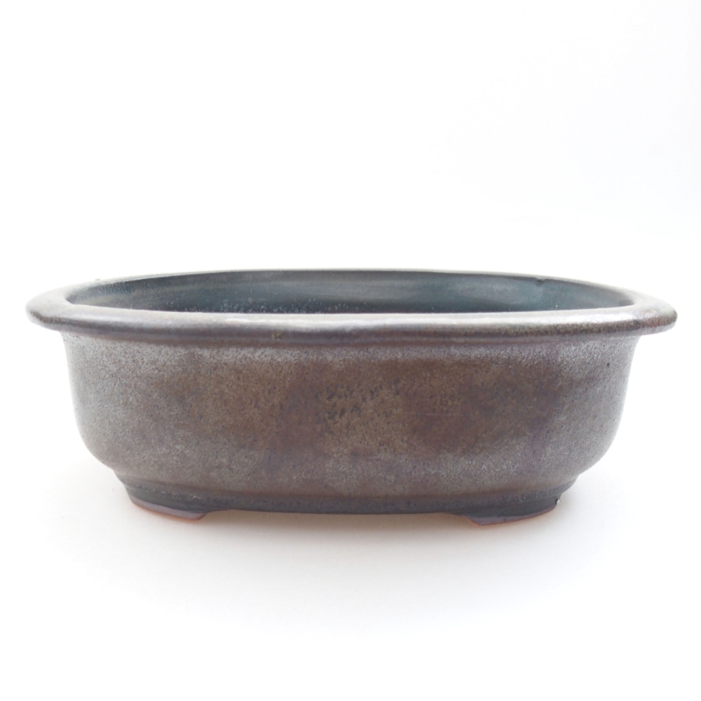 Cuenco bonsái de cerámica 22 x 17 x 5 cm, verde