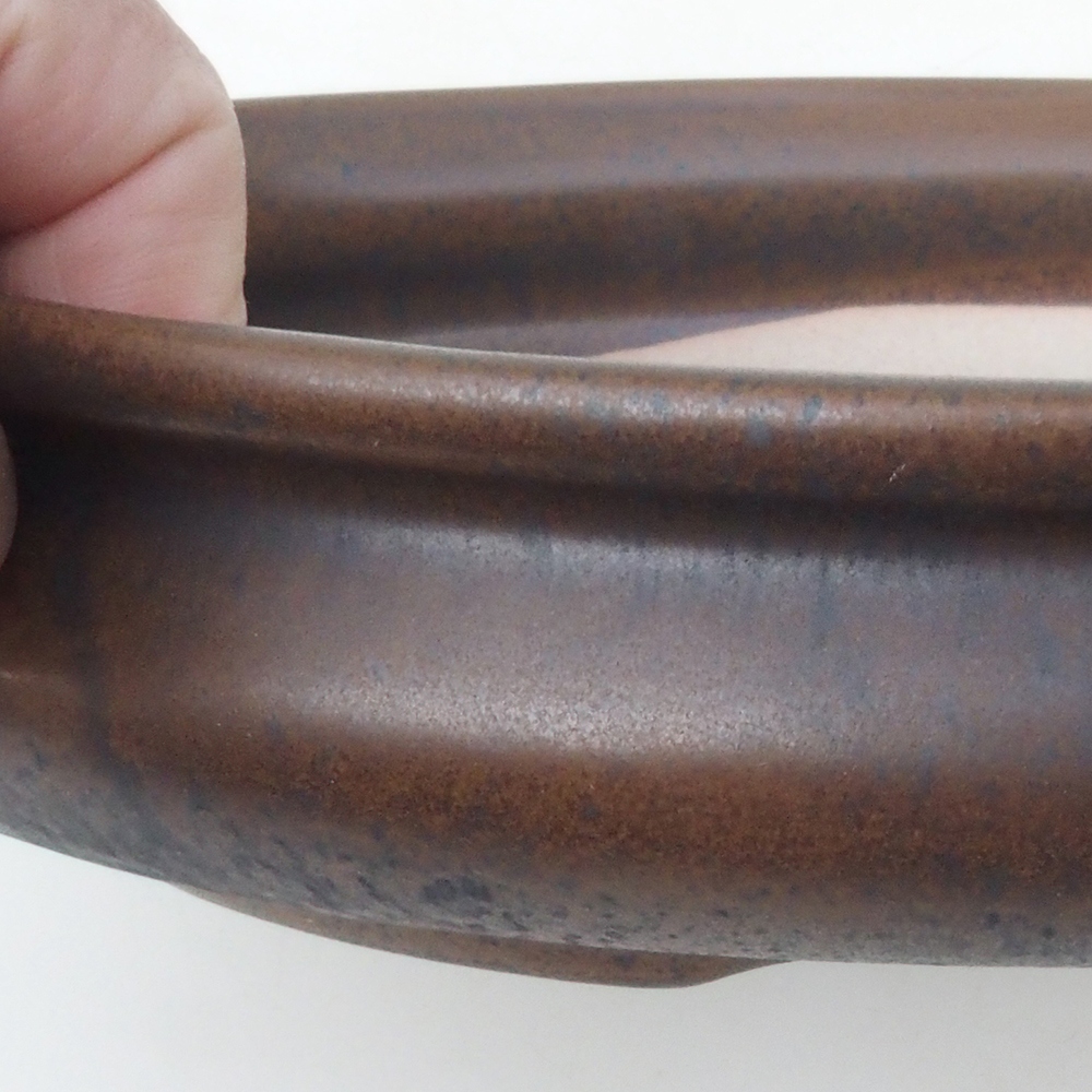 Cuenco bonsái H15 - 25,5 x 17,5 x 6 cm - marrón