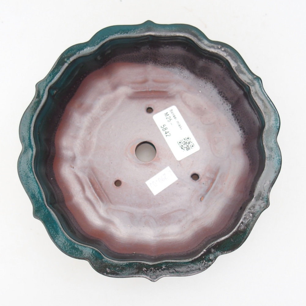 Cuenco bonsái de cerámica 22 x 17 x 5 cm, verde