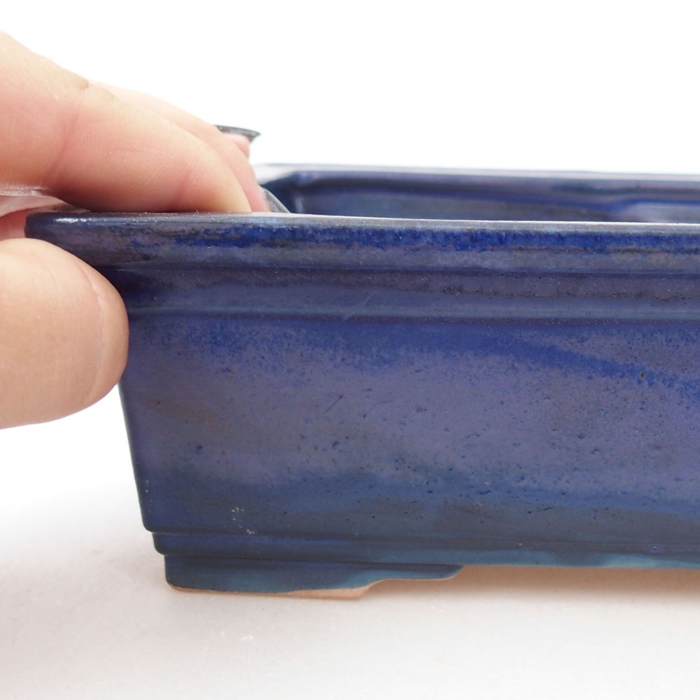 Cuenco bonsái de cerámica 22 x 17 x 5 cm, verde