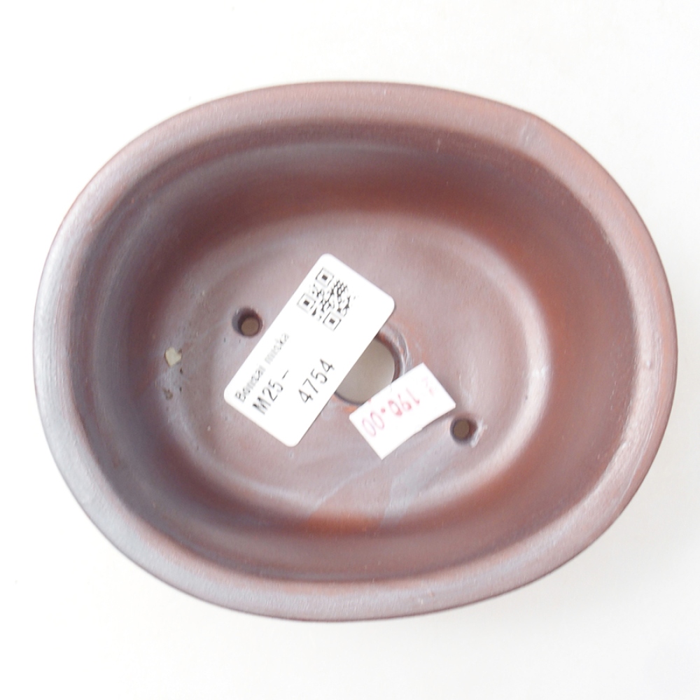 Cuenco bonsái de cerámica 12 x 10 x 5,5 cm, marrón