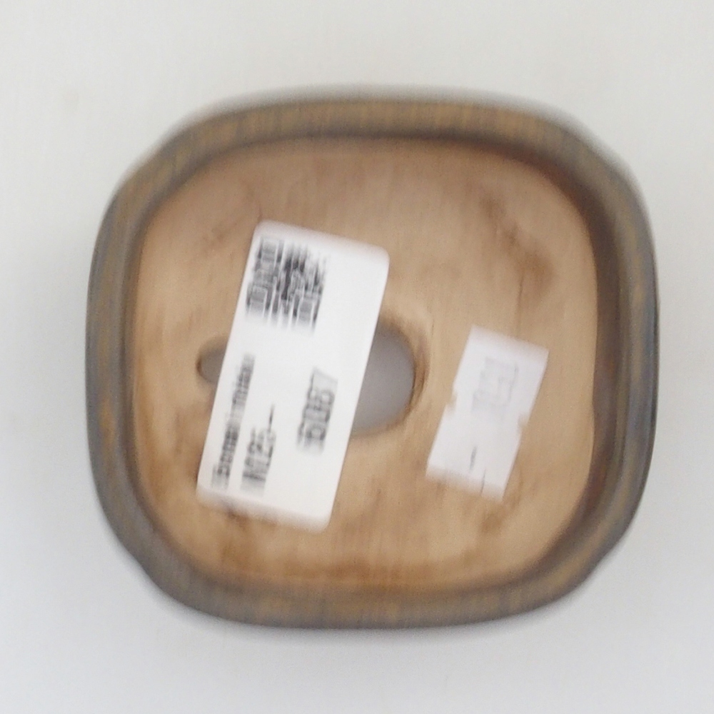 Cuenco bonsái de cerámica 10 x 8,5 x 4 cm, marrón