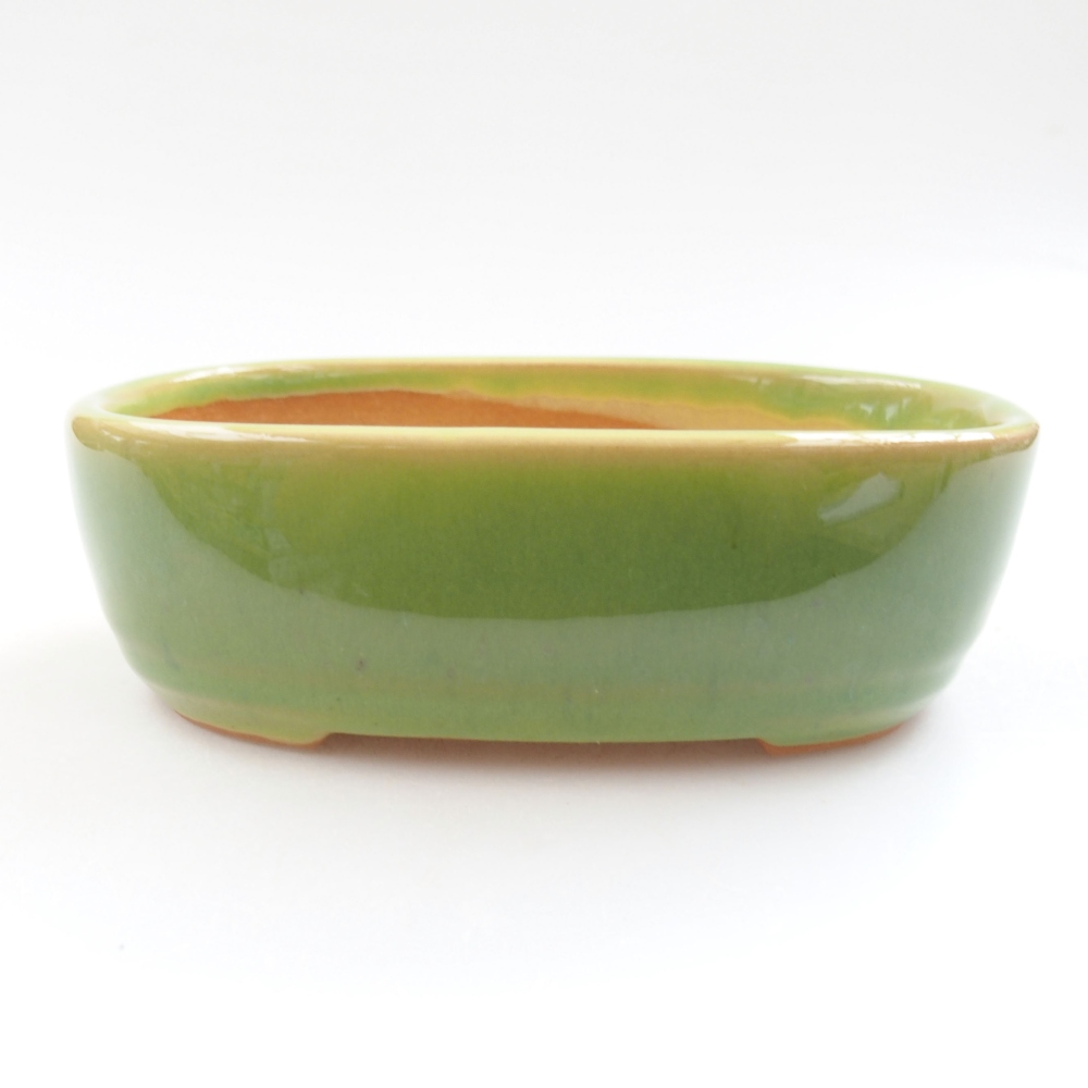 Cuenco bonsái de cerámica 22 x 17 x 5 cm, verde