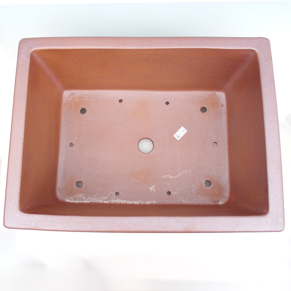 Cuenco bonsái de cerámica 61 x 46 x 25 cm , color metal - SOLO RECOGIDA PERSONAL o transporte en palet