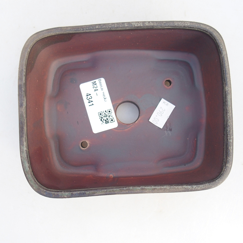 Cuenco bonsái de cerámica 14,5 x 12 x 4,5 cm, verde