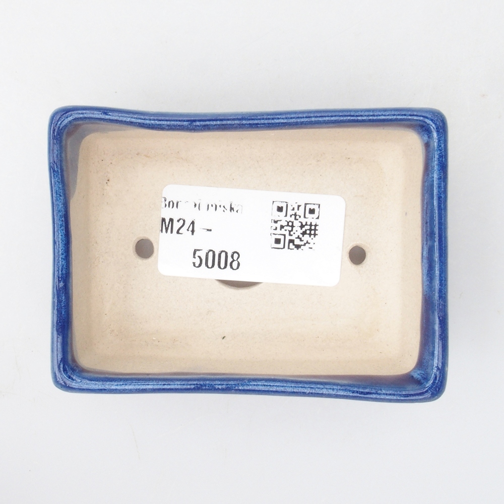 Mini cuenco bonsái 7,5 x 5,5 x 2,5 cm, color azul