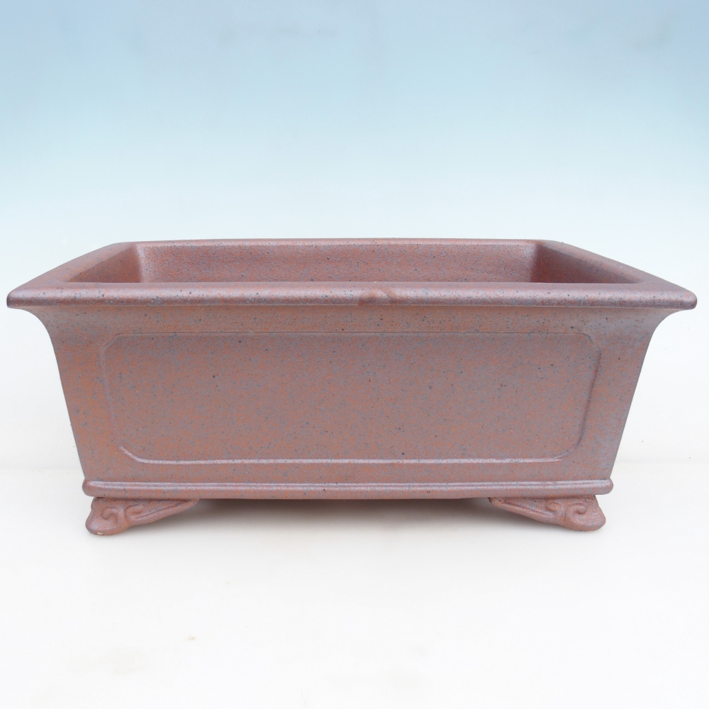 Cuenco bonsái de cerámica 41,5 x 29 x 17 cm , color metal - SOLO RECOGIDA PERSONAL o transporte en palet