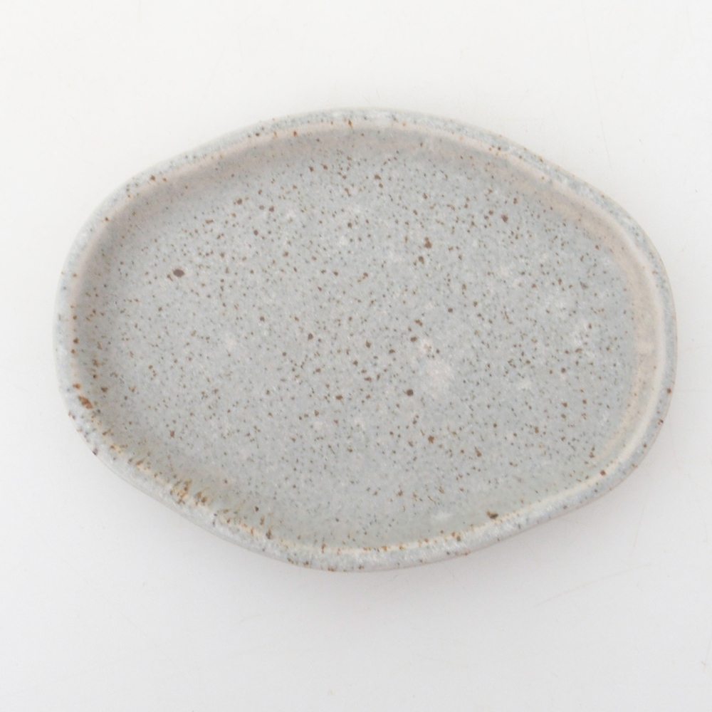 Cuenco bonsái + platillo H05 - 11 x 8 x 4 cm - beige