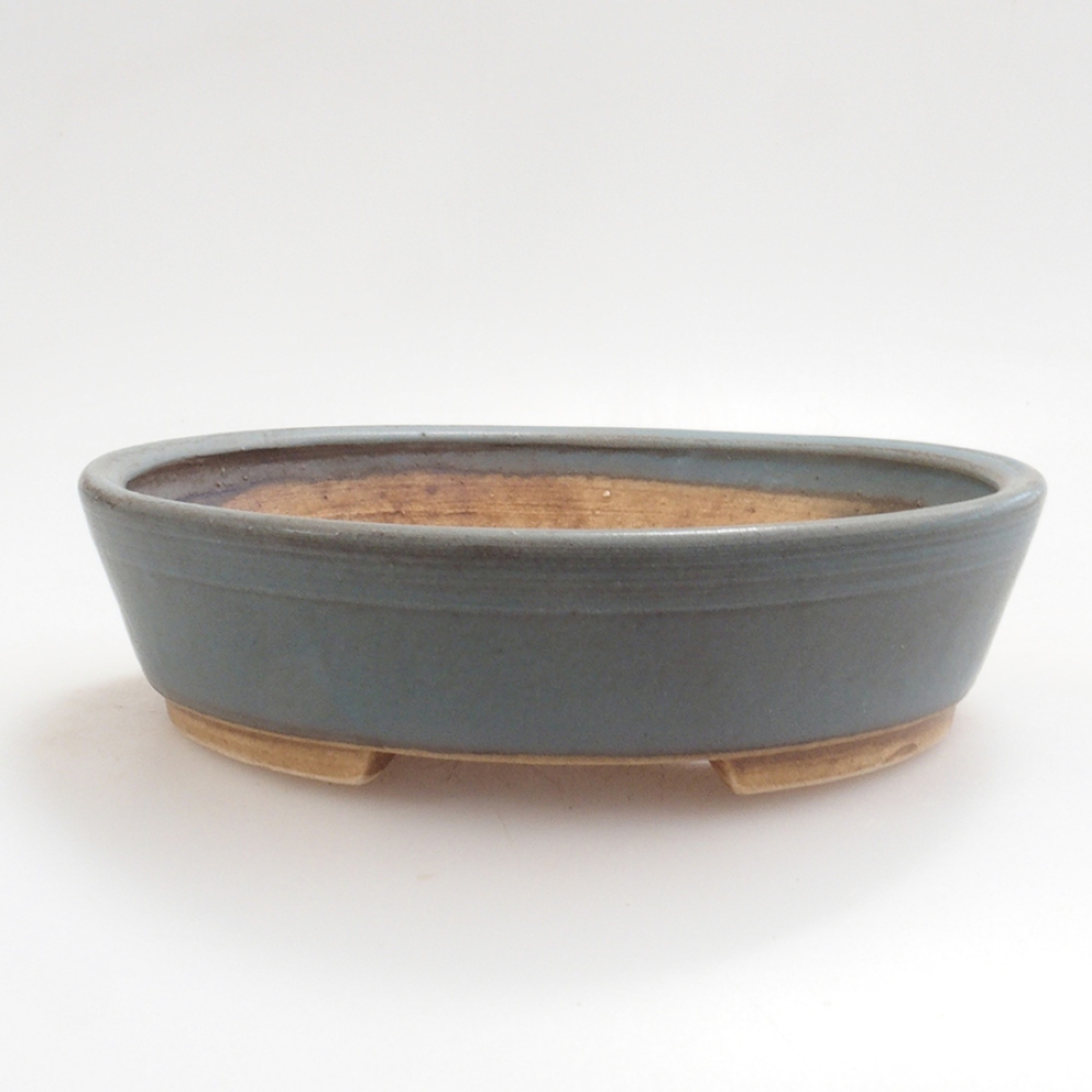 Cuenco bonsái de cerámica 10 x 8,5 x 4 cm, marrón