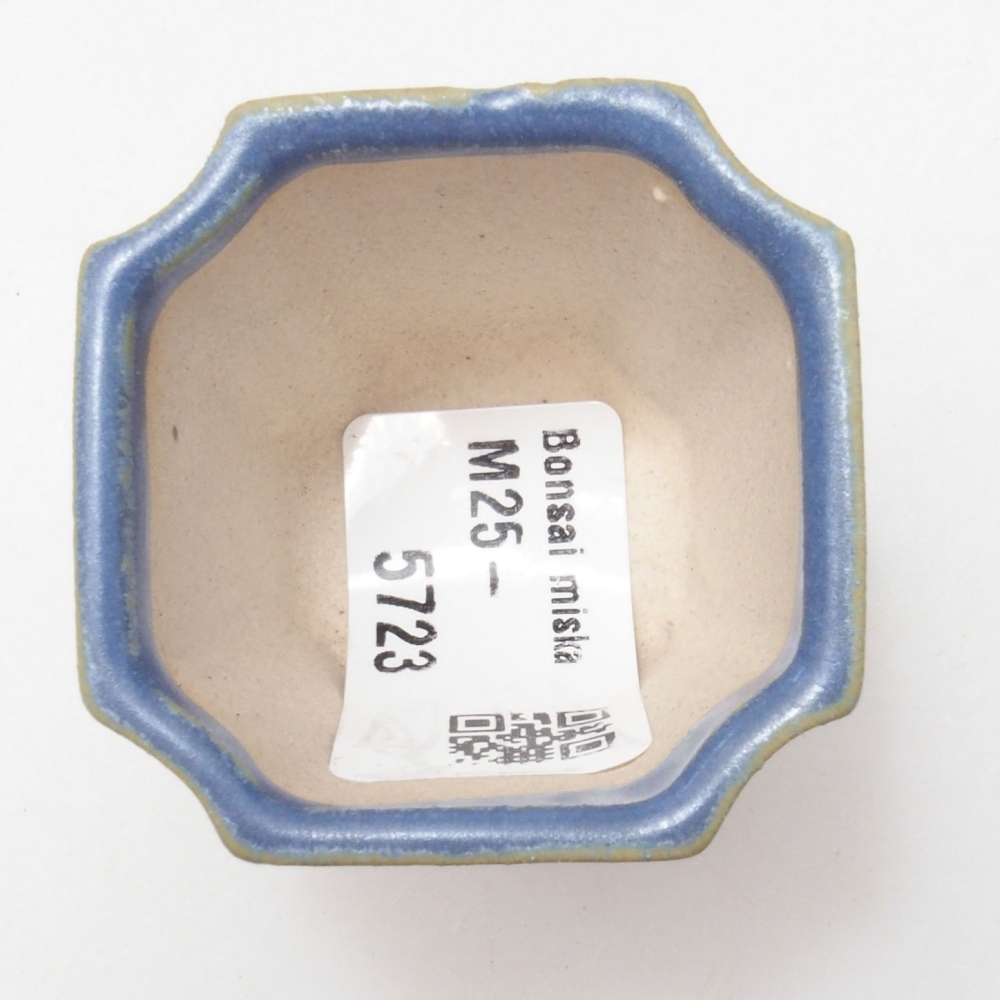 Cuenco mini bonsái 4 x 4 x 4 cm, color azul